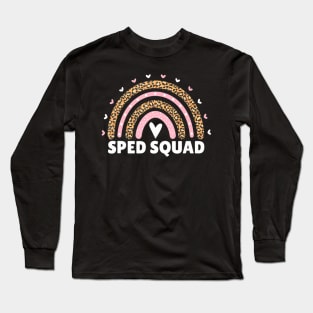 Sped Squad Rainbow Special Education Teacher Long Sleeve T-Shirt